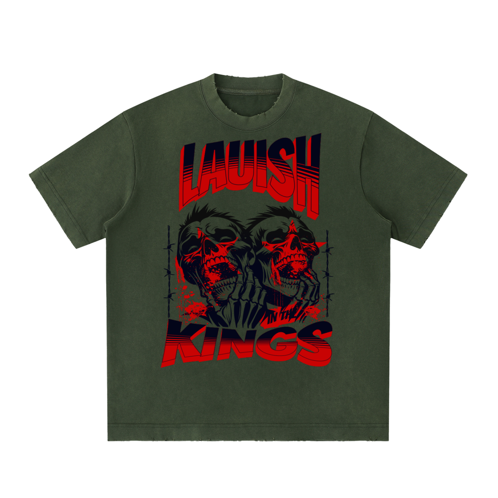 Heavyweight Vintage Washed Frayed T-Shirt