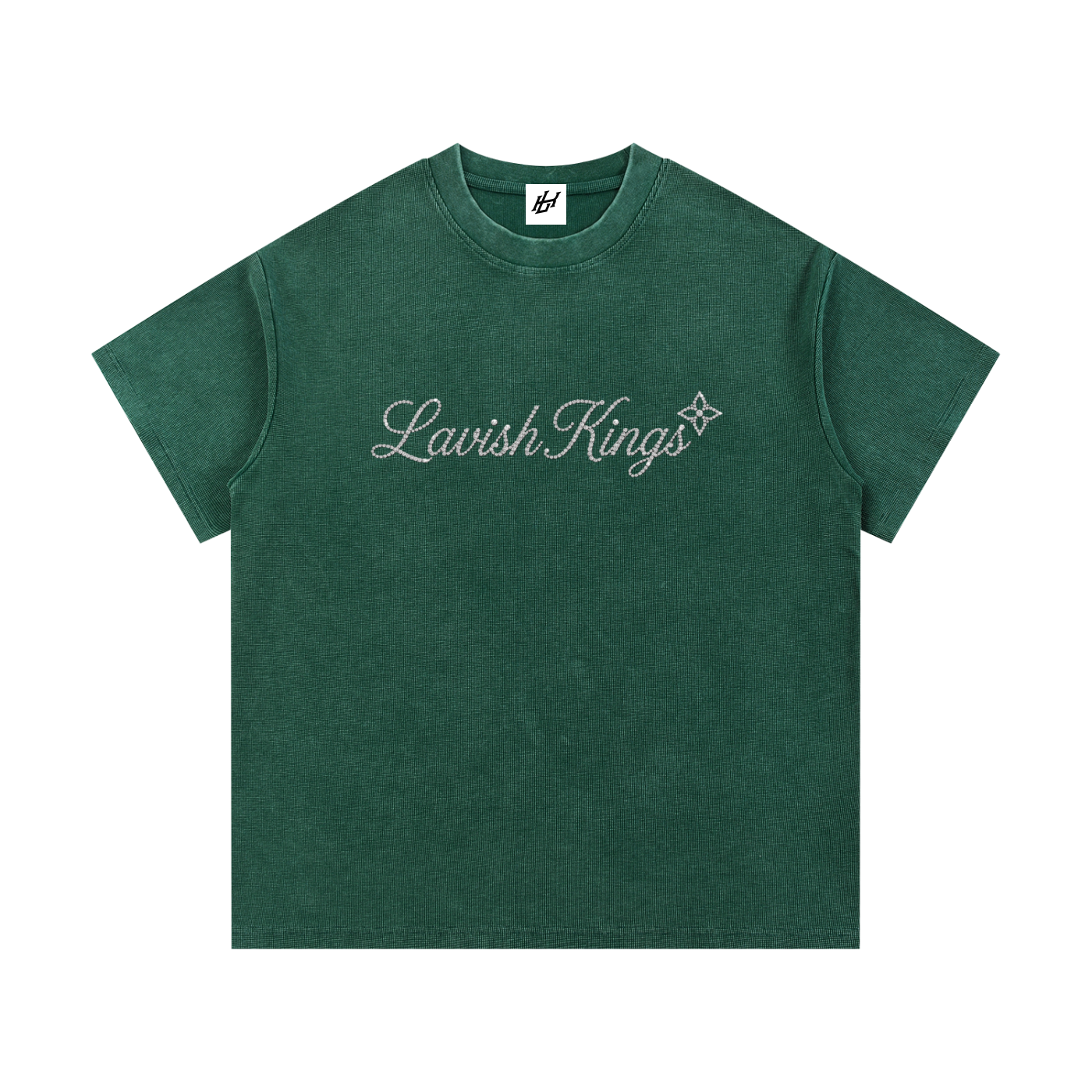 Mineral Wash Waffle Knit T-Shirt