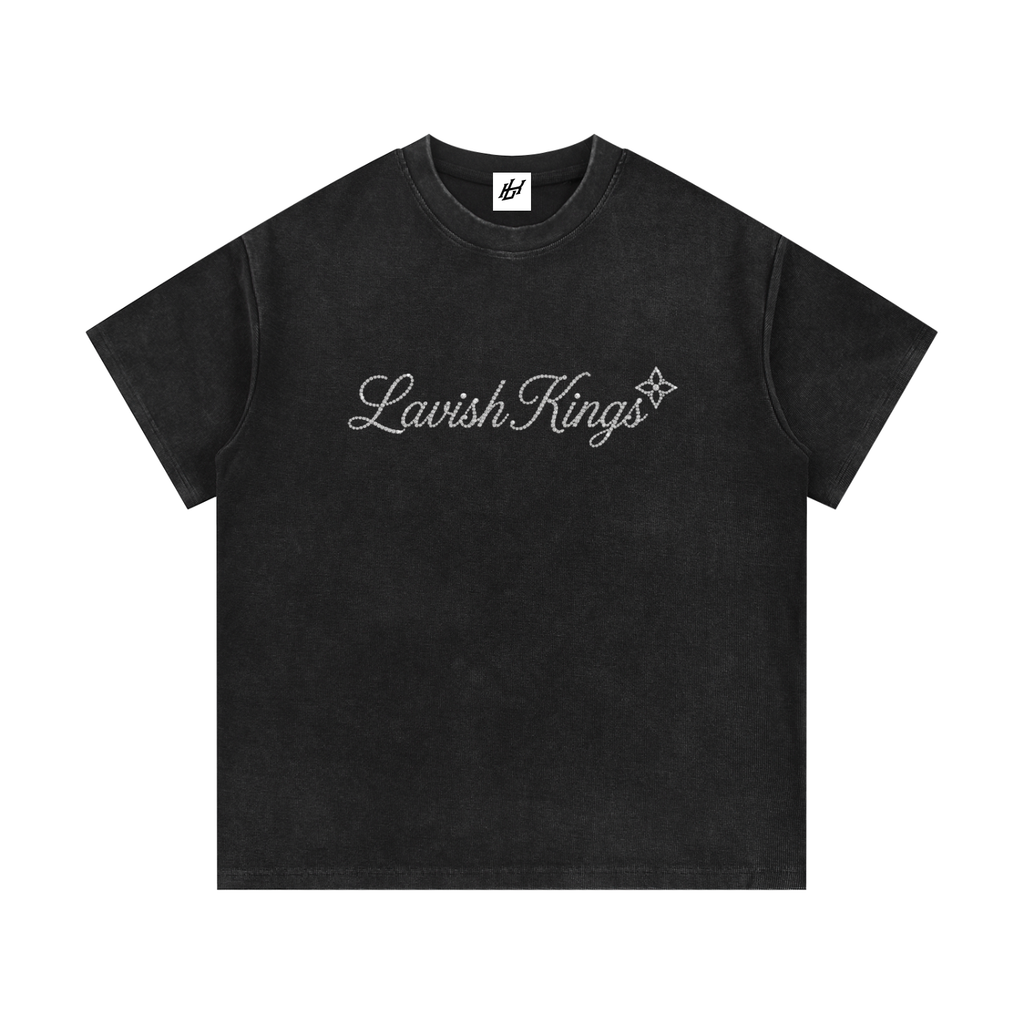 Mineral Wash Waffle Knit T-Shirt