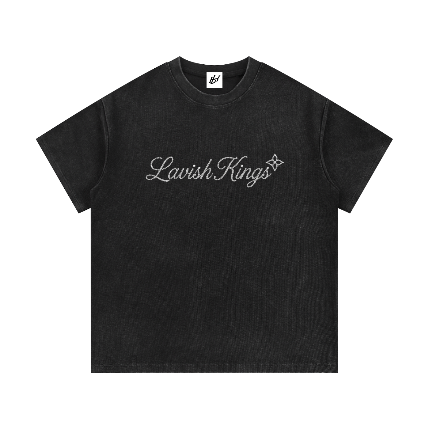 Mineral Wash Waffle Knit T-Shirt