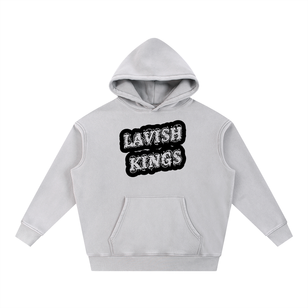 Snow Wash Fleece Oversize Hoodie - LavishKings