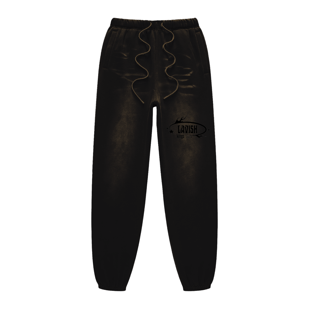 Sunfade Fleeced Sweatpants - LavishKings