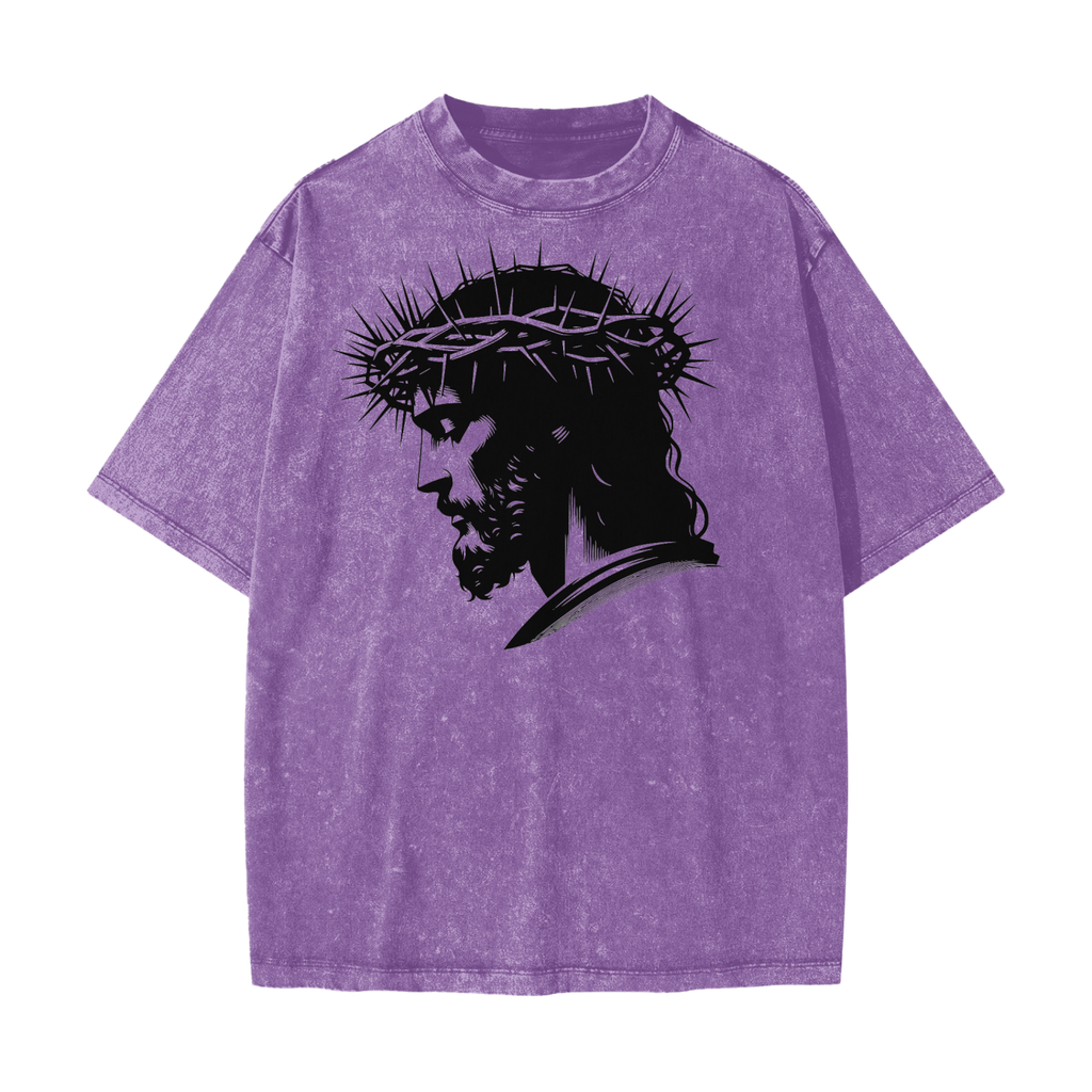 Heavyweight Snow Washed T-Shirt - LavishKings