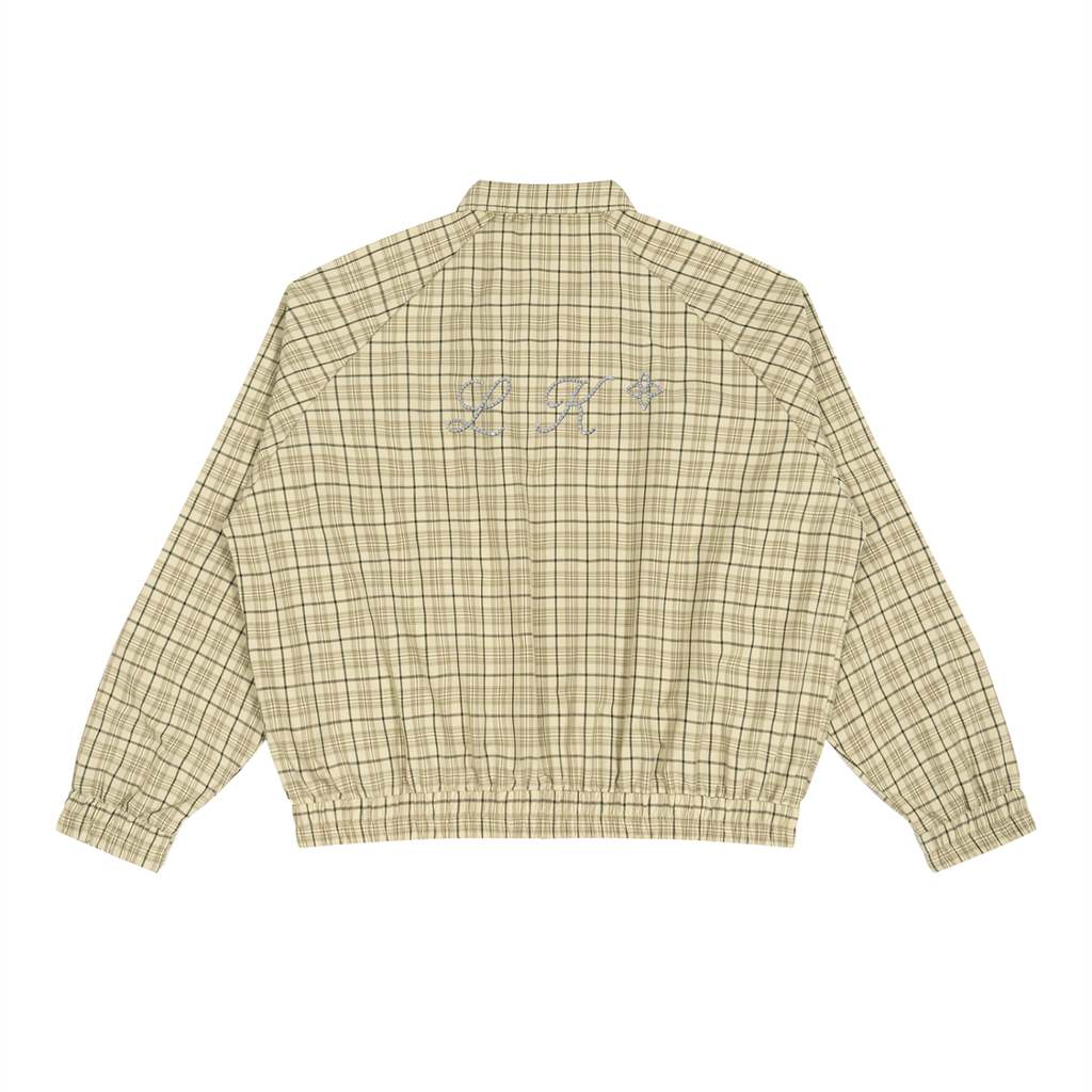 Unisex Plaid Full-Zip Track Jacket