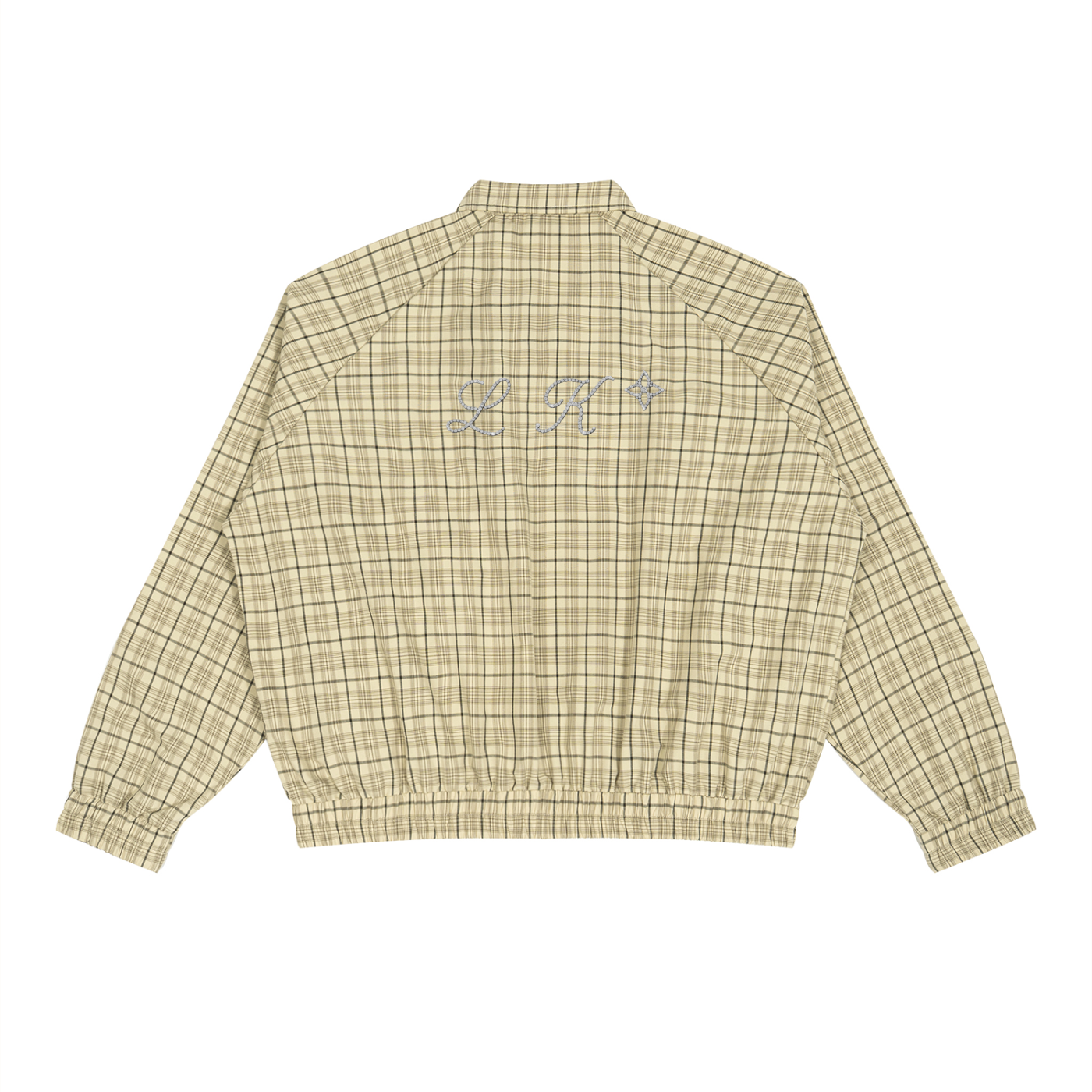 Unisex Plaid Full-Zip Track Jacket