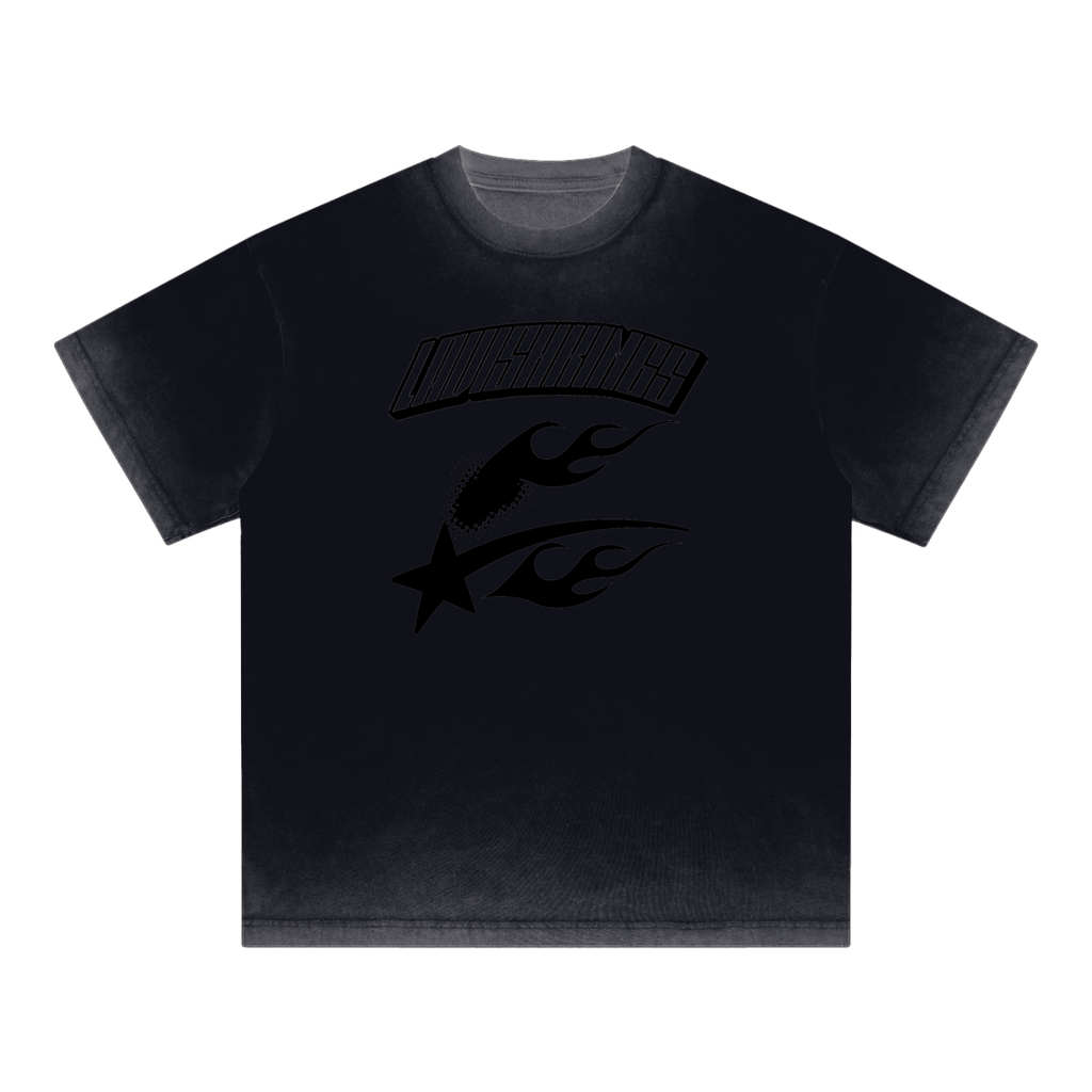 Reverse Dyed Loose Cotton T-Shirt - LavishKings