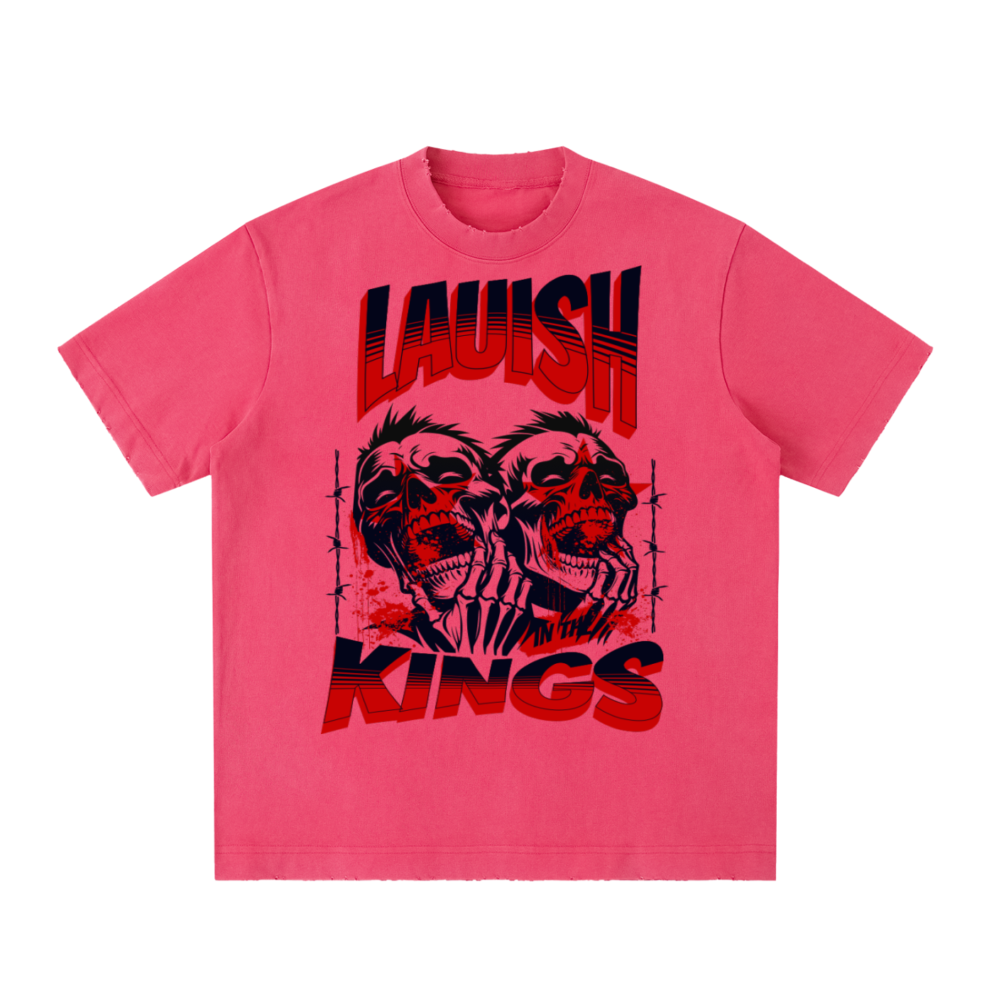 Heavyweight Vintage Washed Frayed T-Shirt