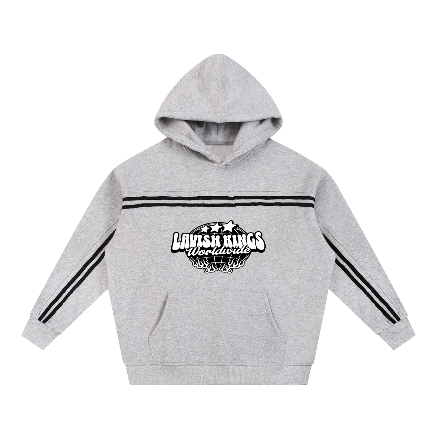 Sun Fade Contrast Tape Fleece Hoodie