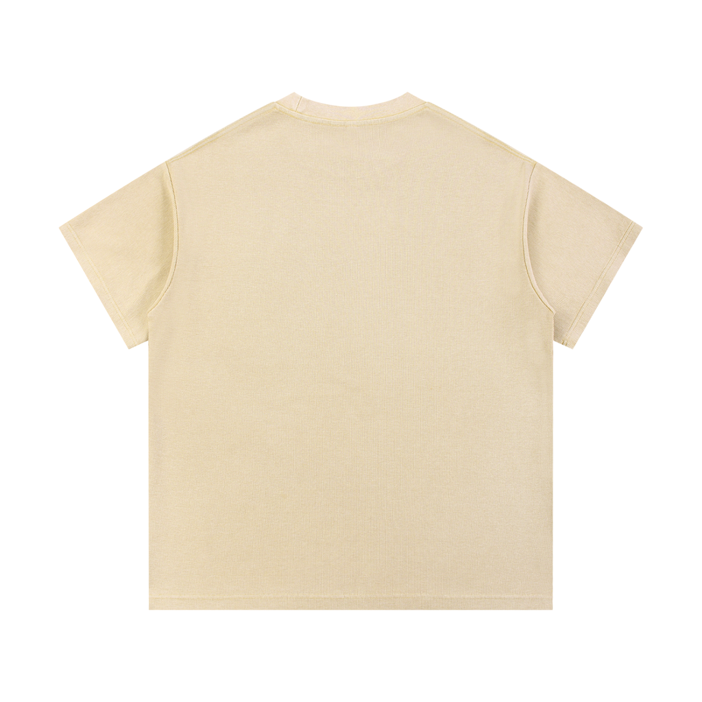 Mineral Wash Waffle Knit T-Shirt - LavishKings