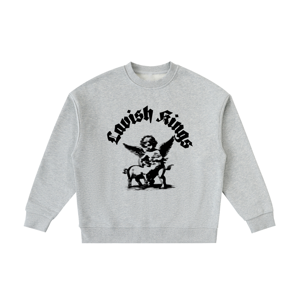 Essential Fleece Kids' Crewneck Sweatshirt - LavishKings