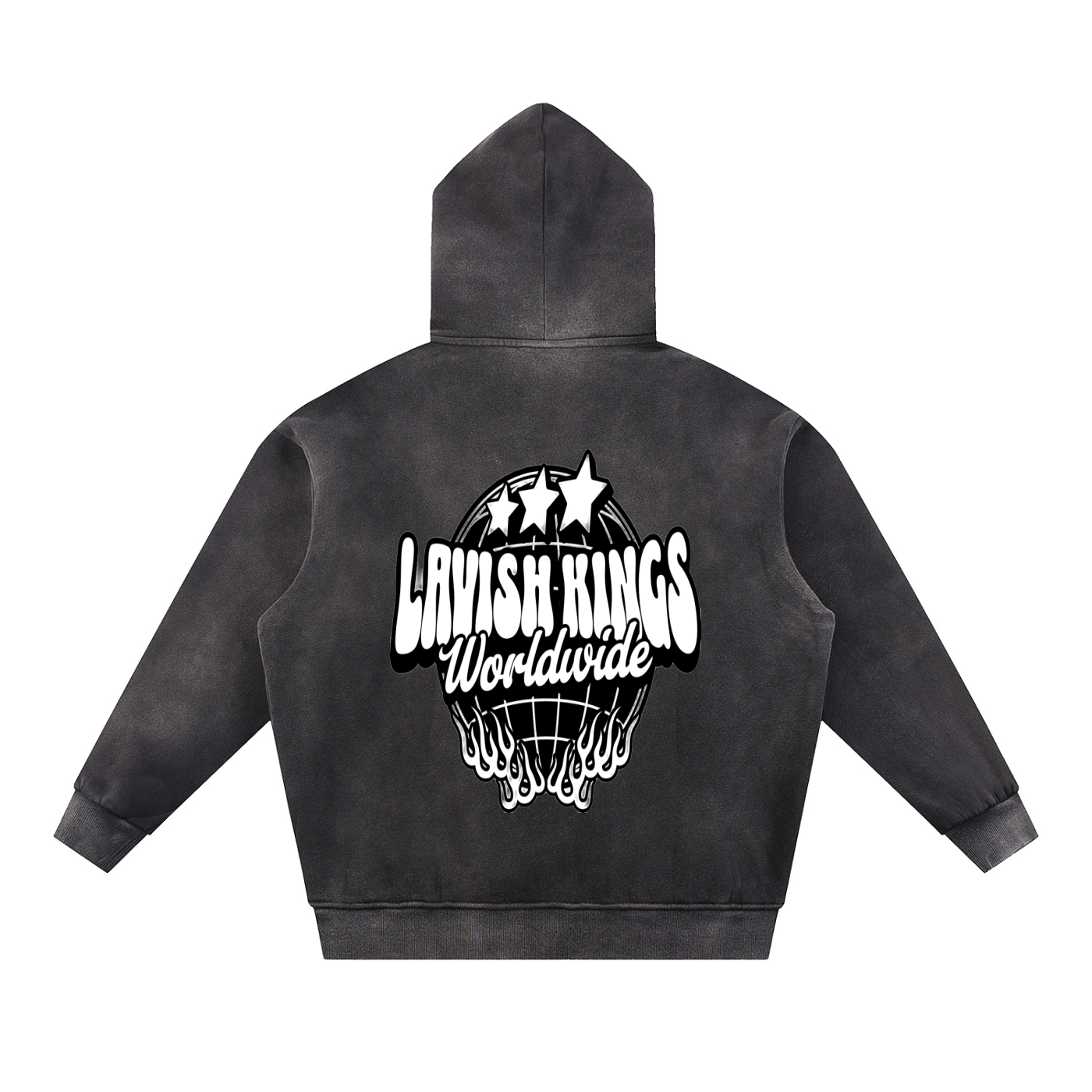 Sun Fade Contrast Tape Fleece Hoodie