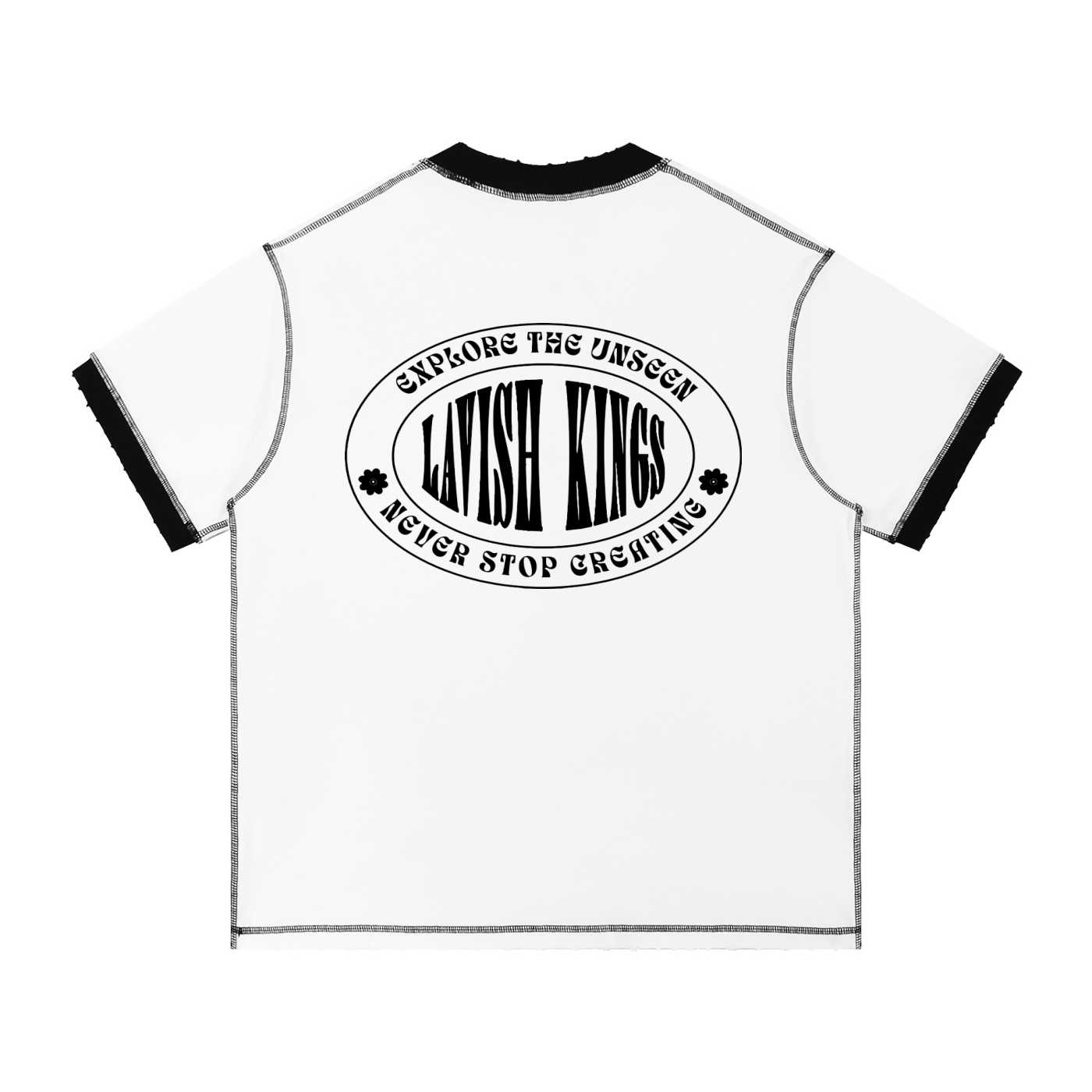 Contrast-Stitched Cotton T-Shirt