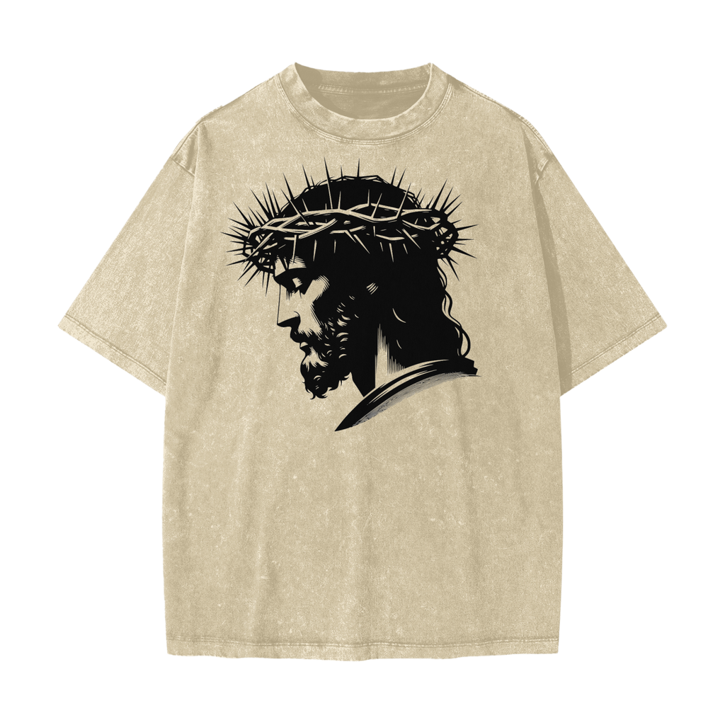 Heavyweight Snow Washed T-Shirt - LavishKings