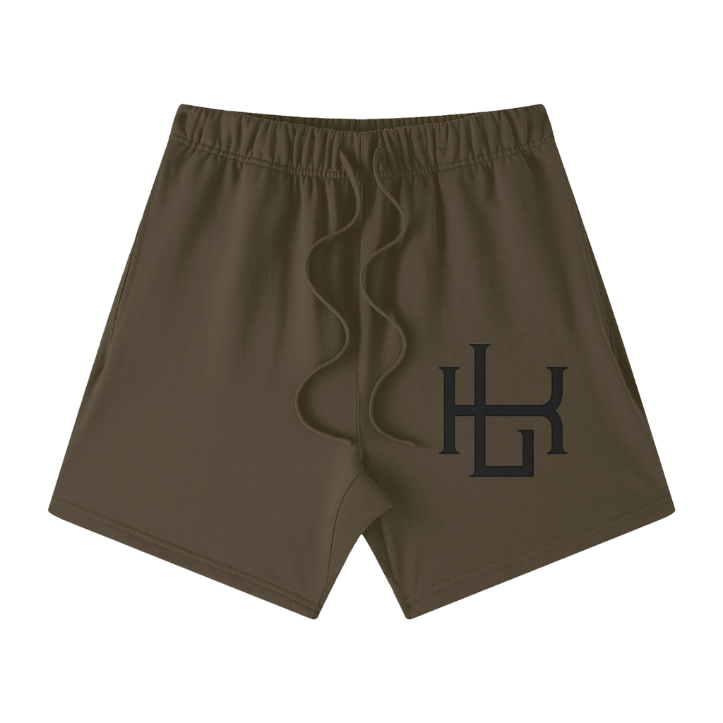 Streetwear Unisex Heavyweight Earth Tone Loose Fit Cotton Shorts - LavishKings