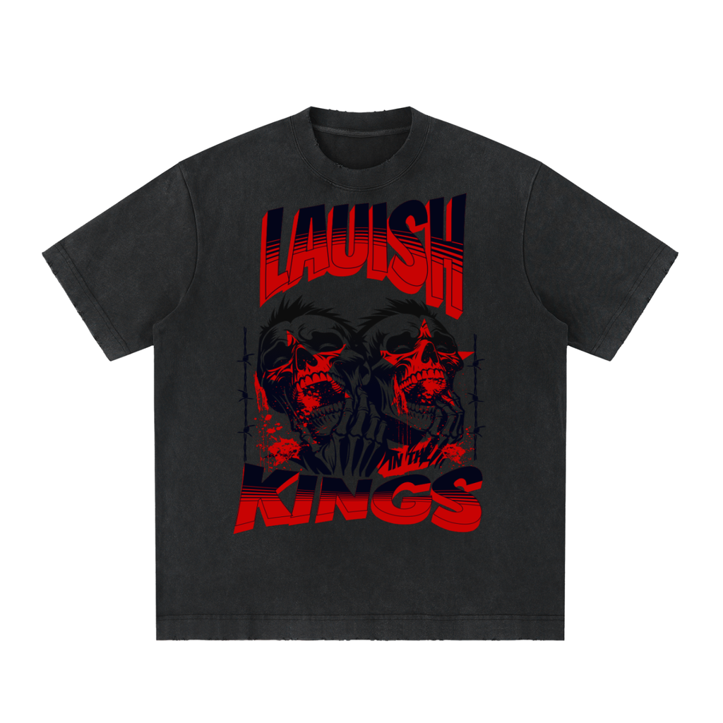 Heavyweight Vintage Washed Frayed T-Shirt
