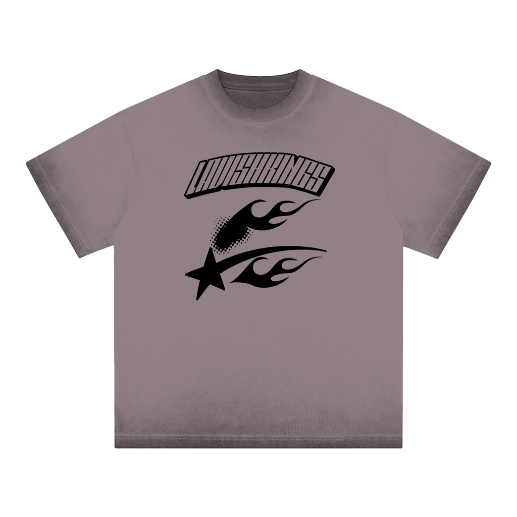 Reverse Dyed Loose Cotton T-Shirt - LavishKings