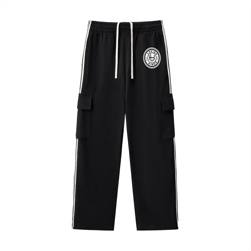 Side Stripe Straight-Leg Pants