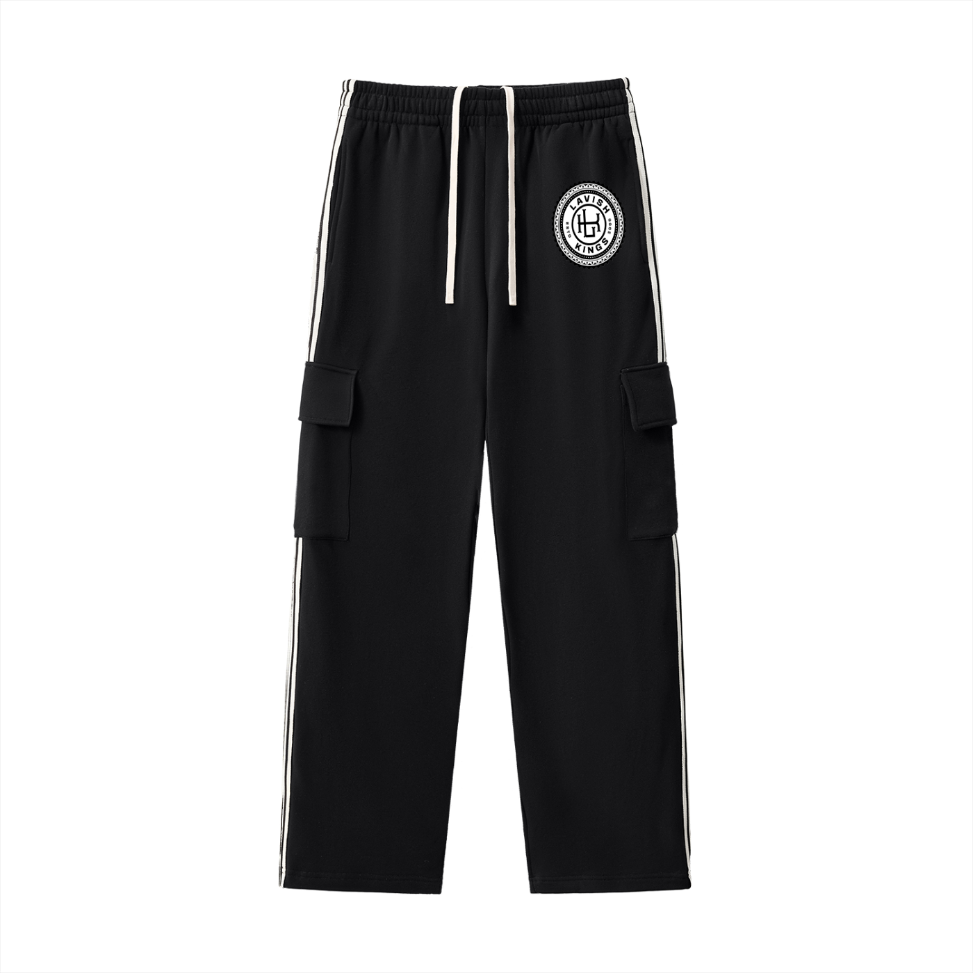 Side Stripe Straight-Leg Pants