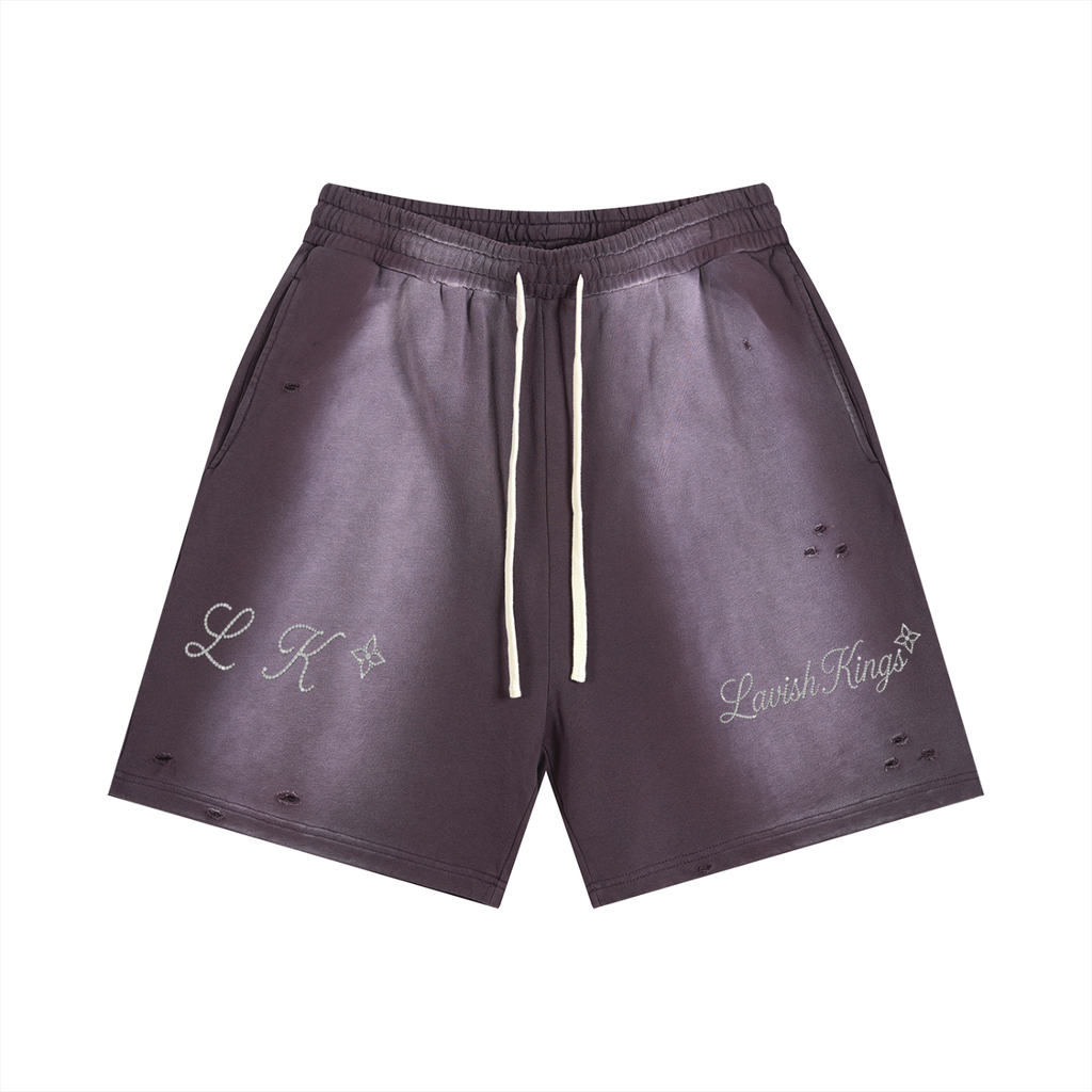 Sun Fade Distressed Shorts