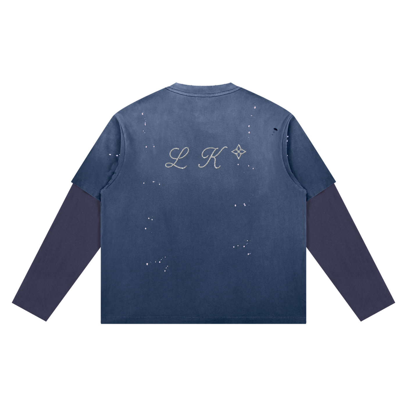 Unisex Vintage Wash Distressed Layer T-Shirt