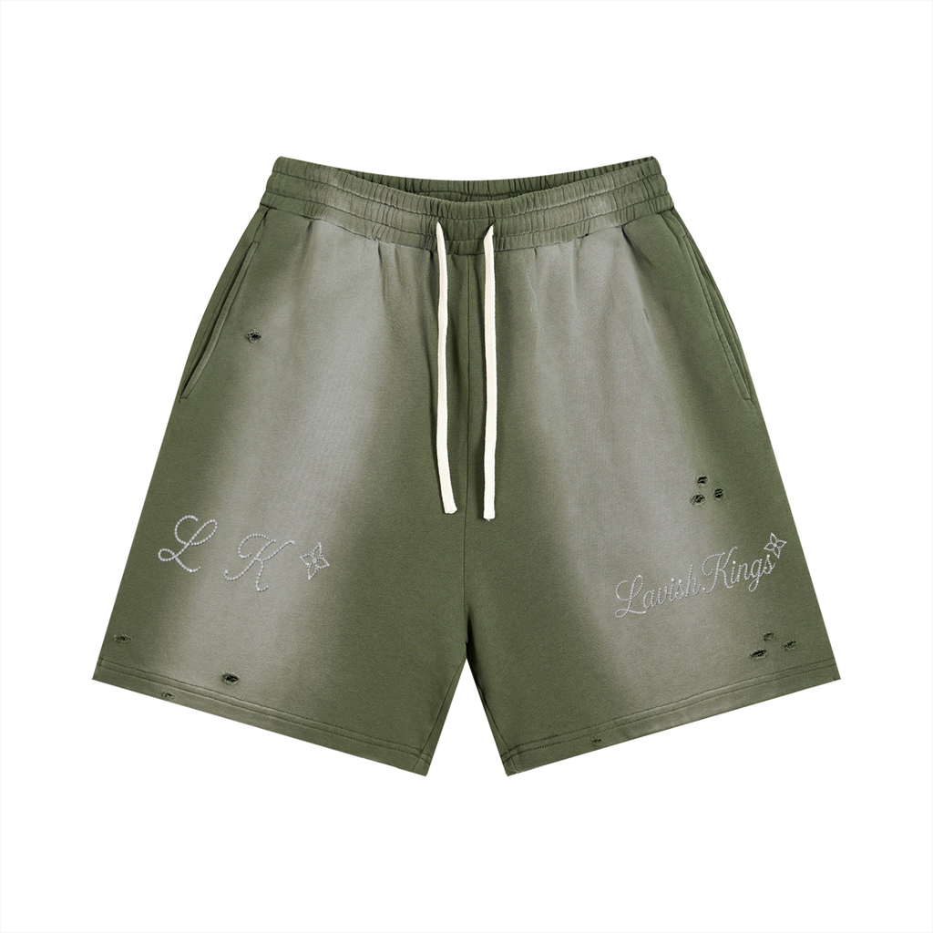 Sun Fade Distressed Shorts