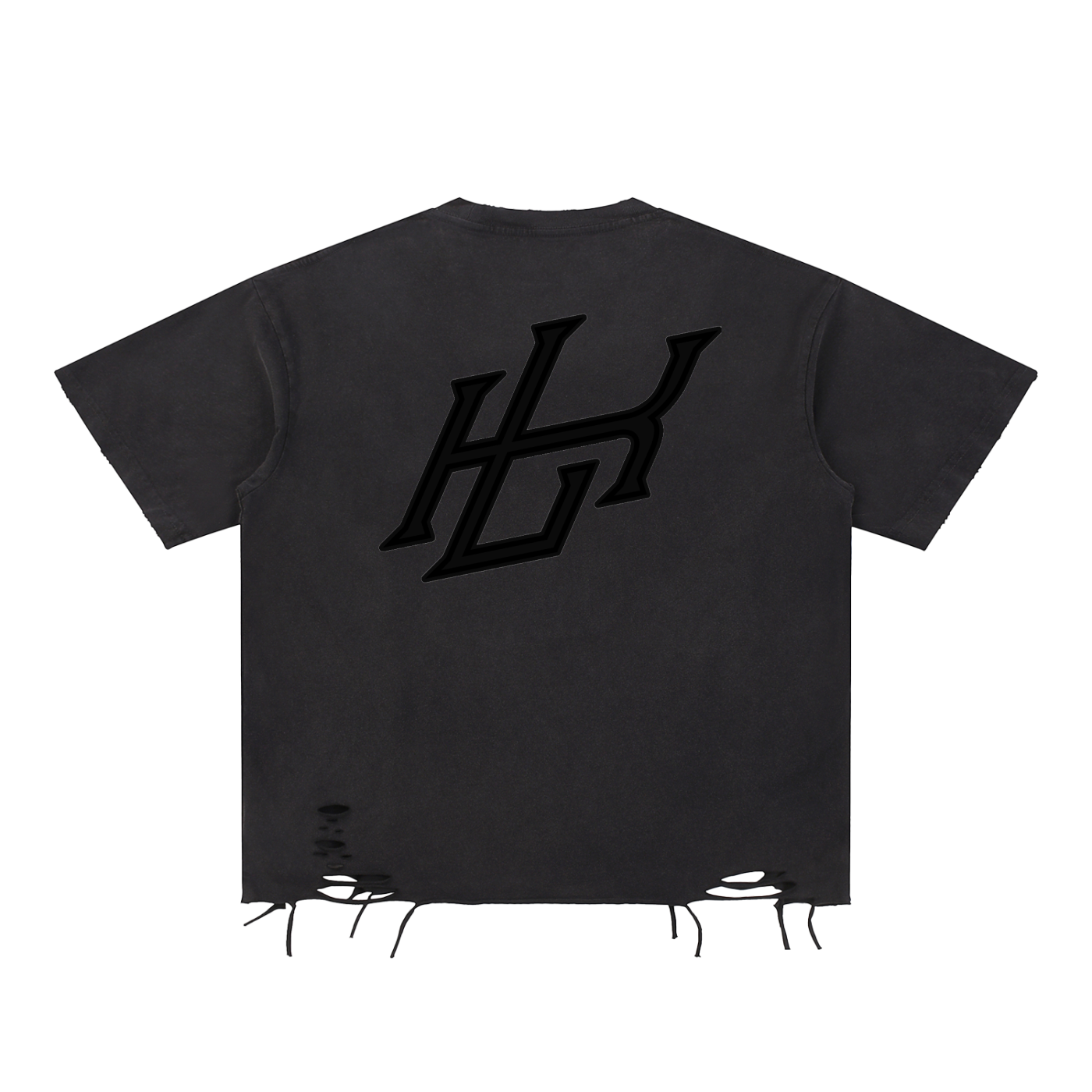 Snow Washed Raw-Hem T-Shirt