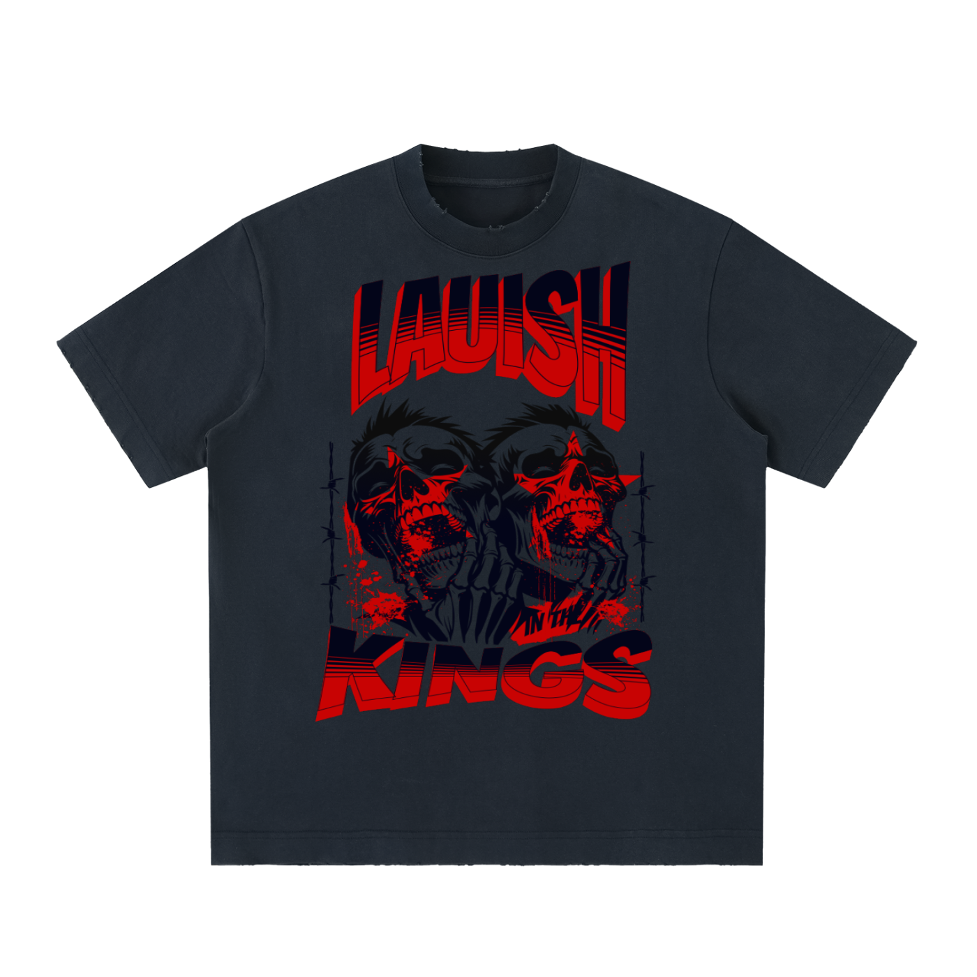 Heavyweight Vintage Washed Frayed T-Shirt