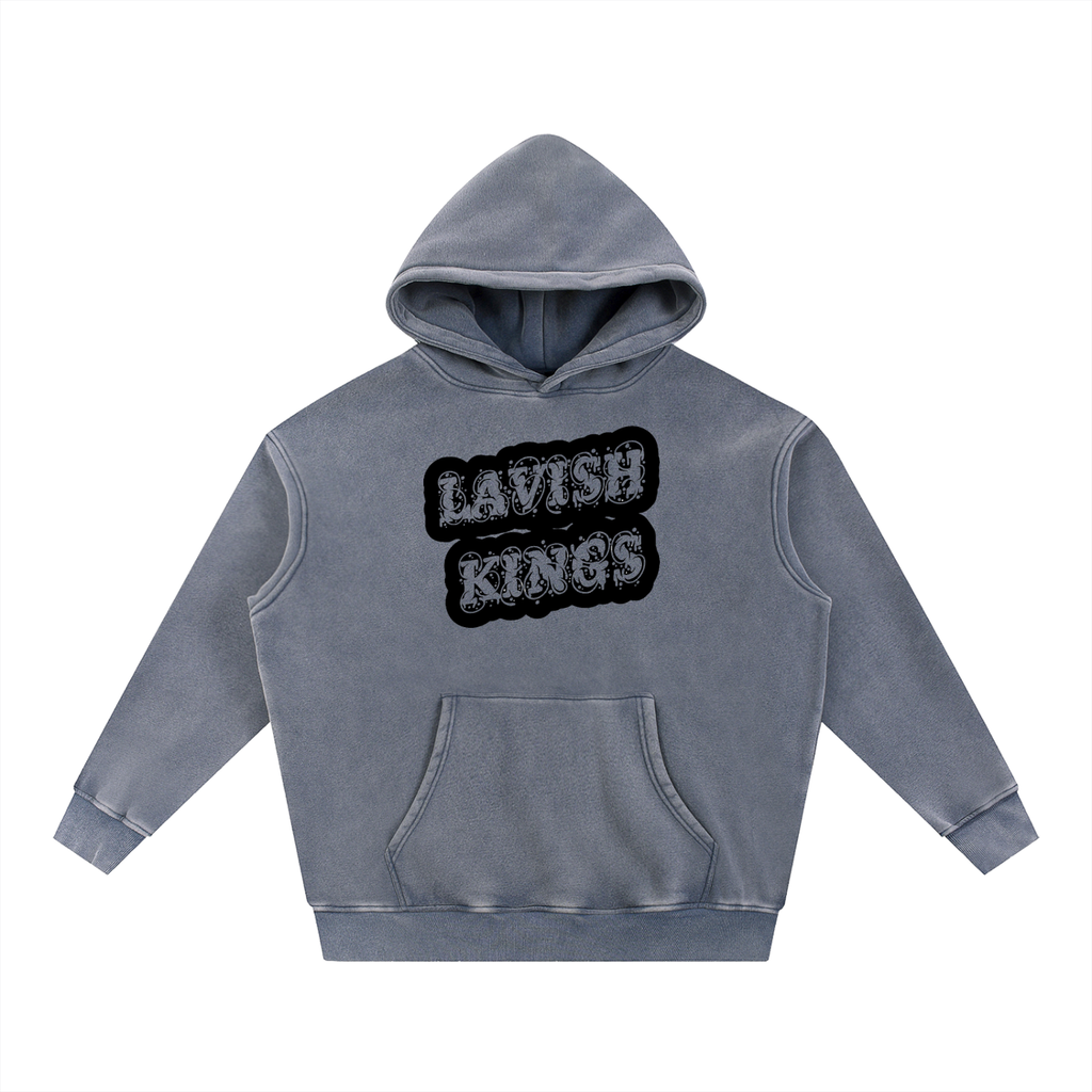Snow Wash Fleece Oversize Hoodie - LavishKings