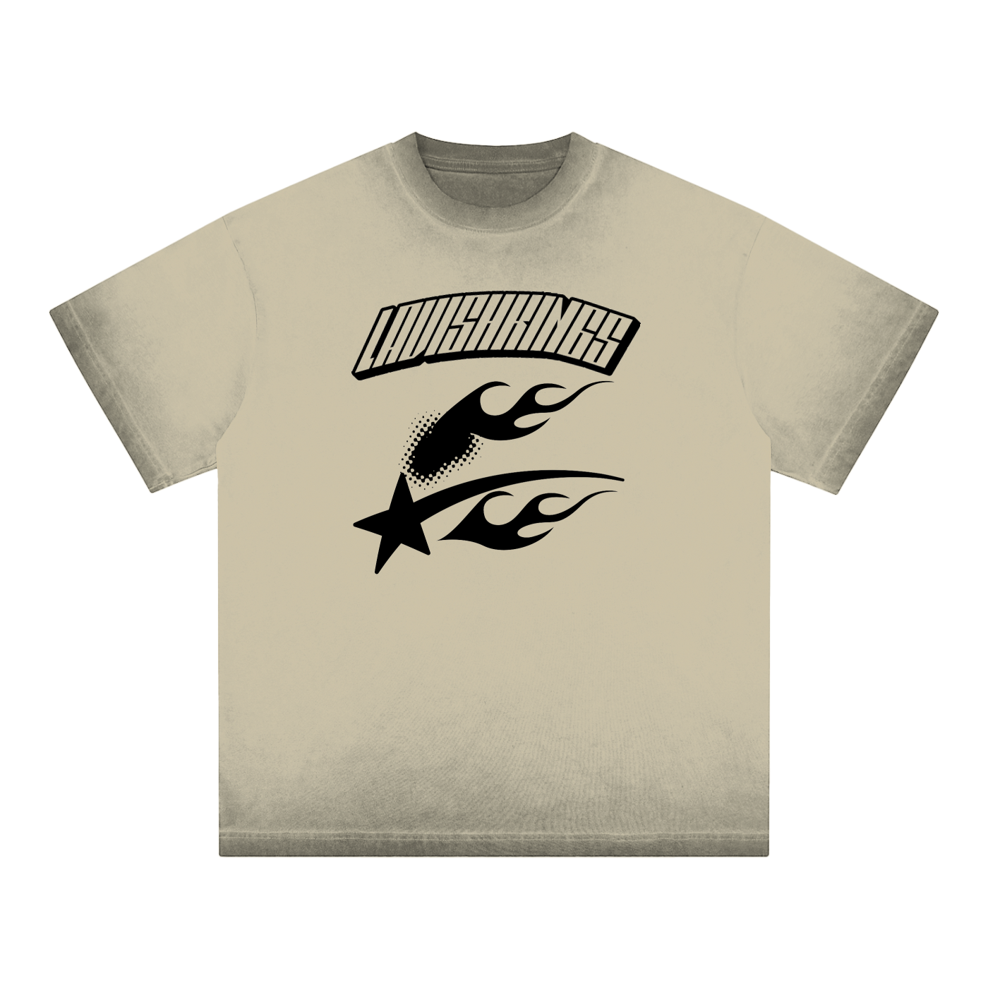 Reverse Dyed Loose Cotton T-Shirt