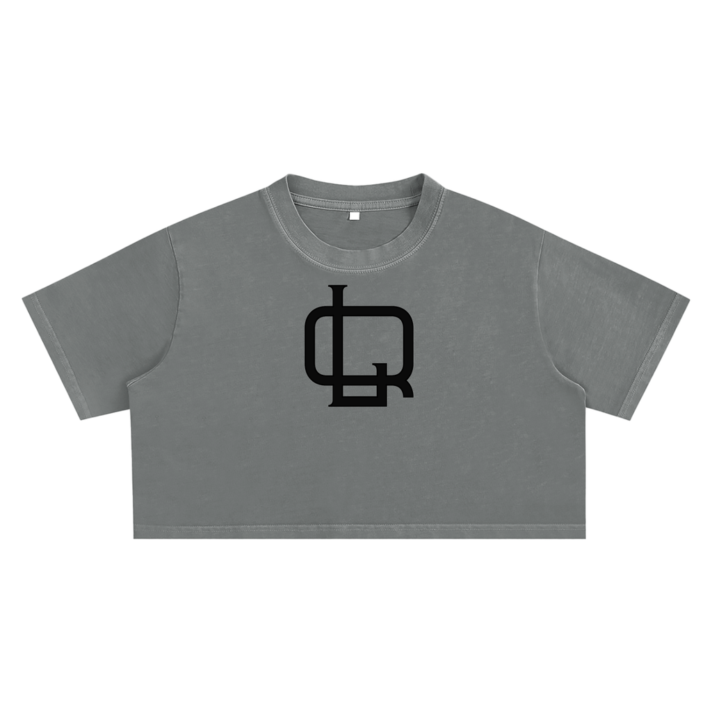Snow Washed Crop Top - LavishKings