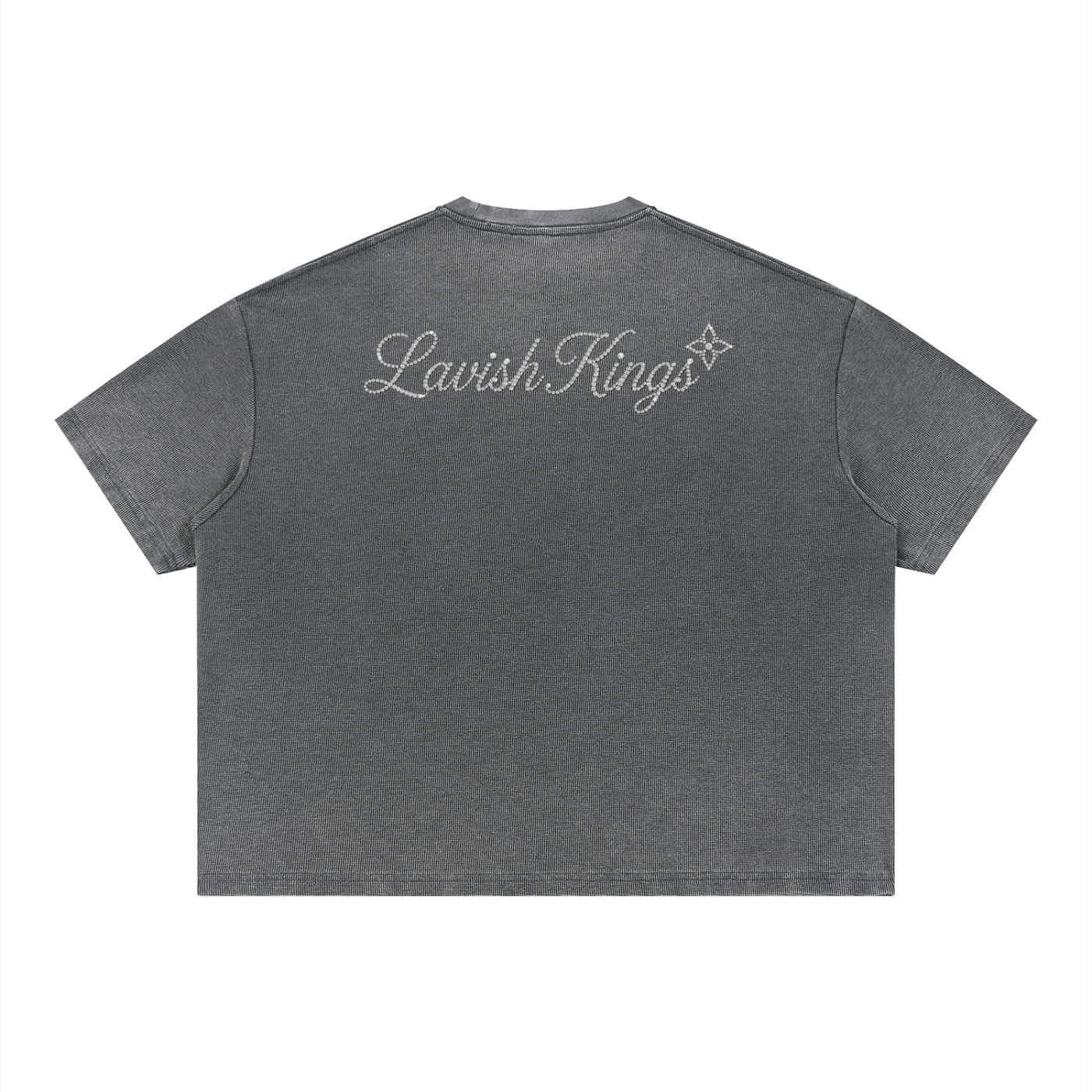 Unisex Vintage Wash Sunfade Boxy Waffle T-Shirt