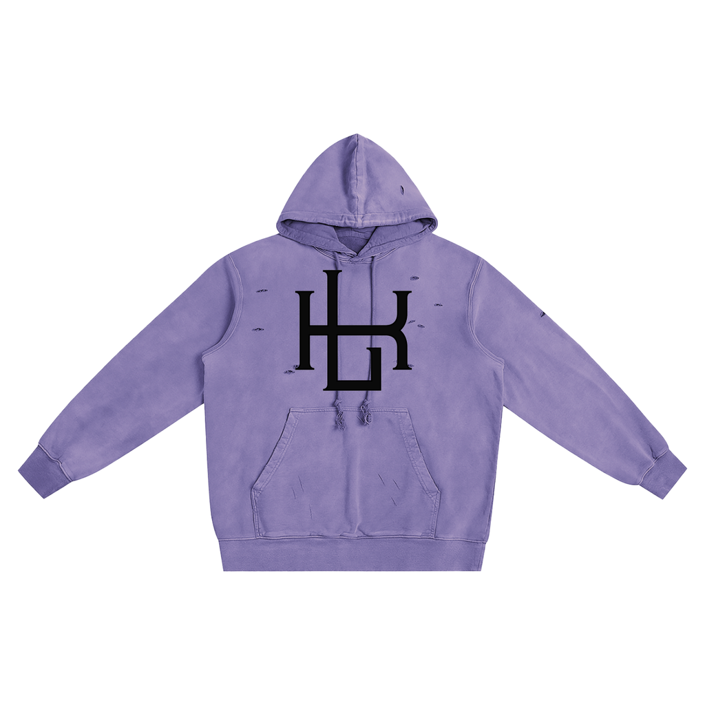 Distressed Vintage Wash Hoodie - LavishKings