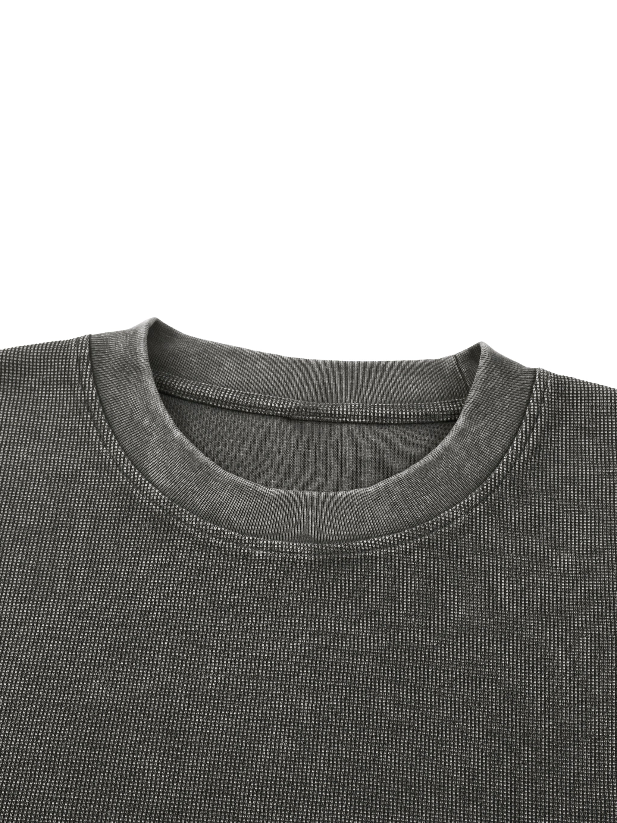 Mineral Wash Waffle Knit T-Shirt