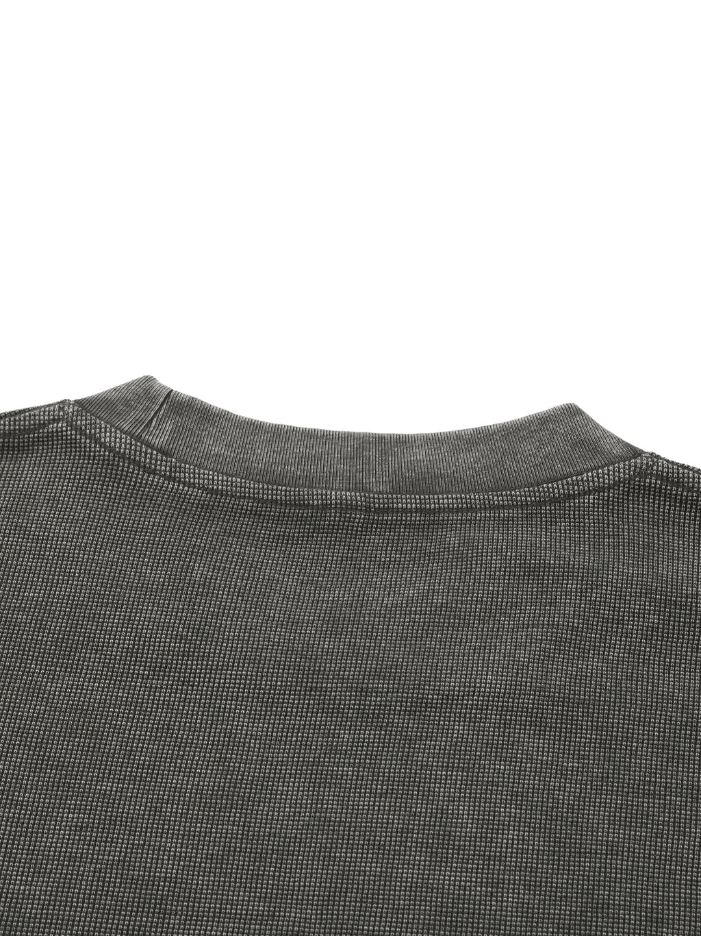 Mineral Wash Waffle Knit T-Shirt - LavishKings
