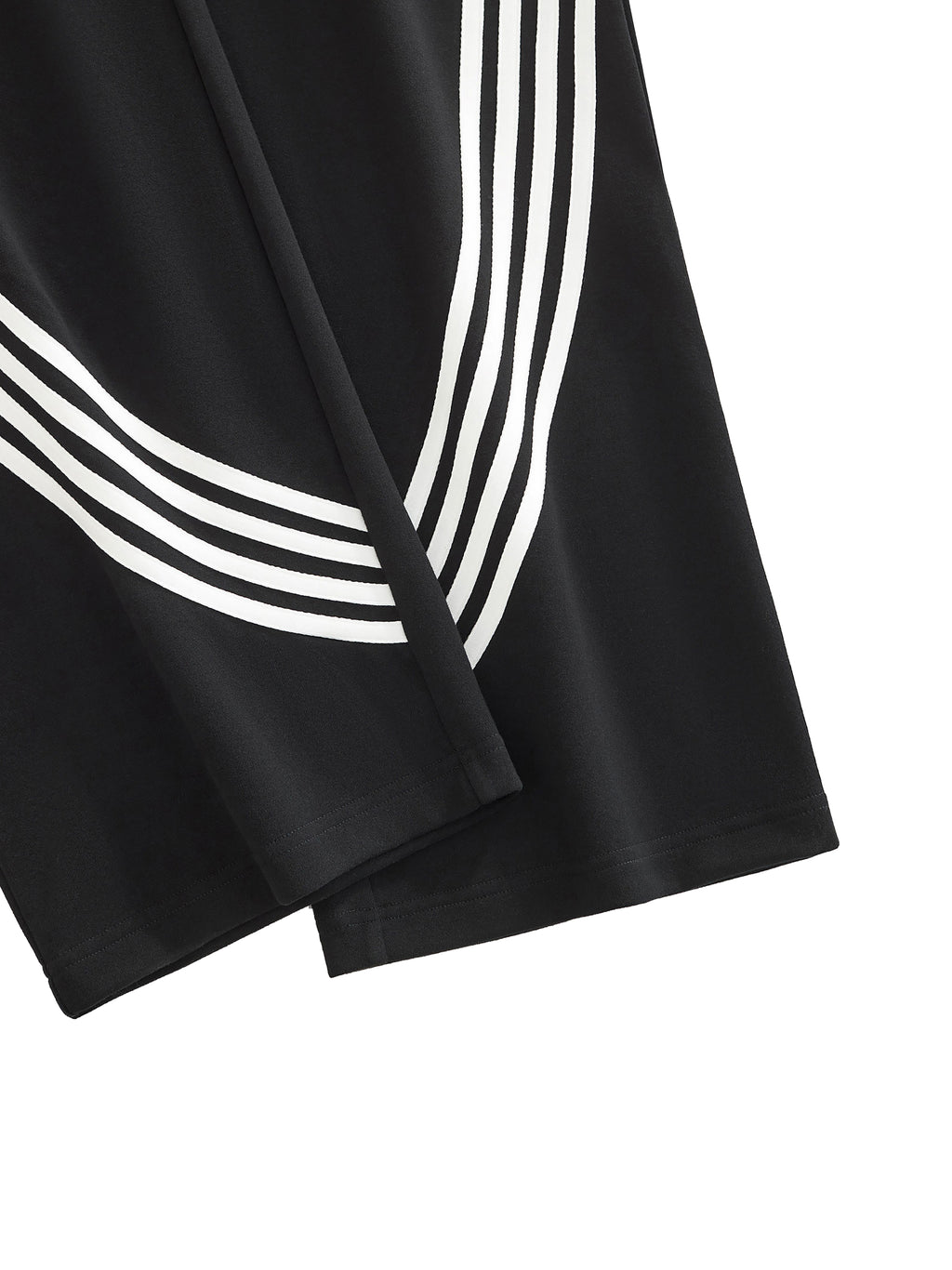 Curved Stripe Straight Sweatpants