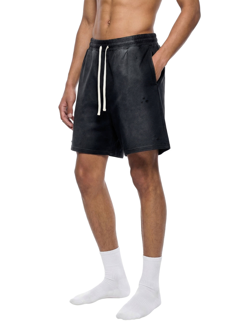 Sun Fade Distressed Shorts