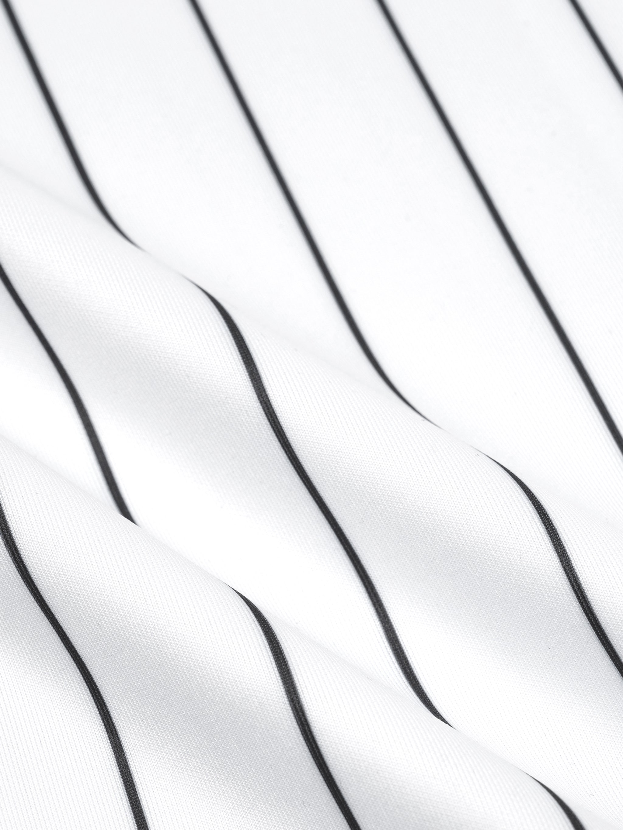 Unisex Striped Full-Zip Baseball Jersey