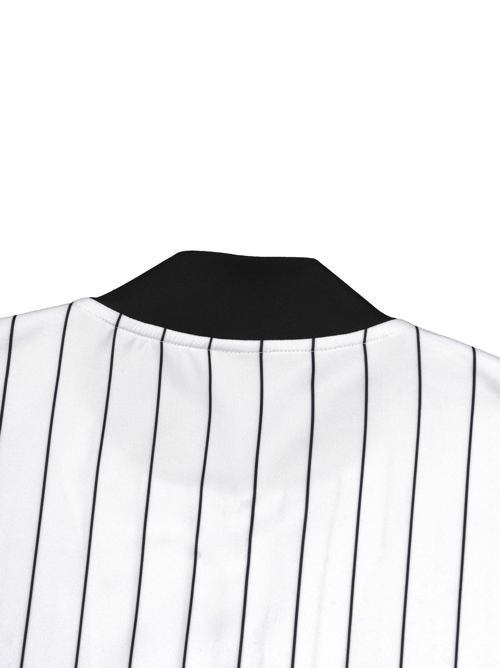Unisex Striped Full-Zip Baseball Jersey