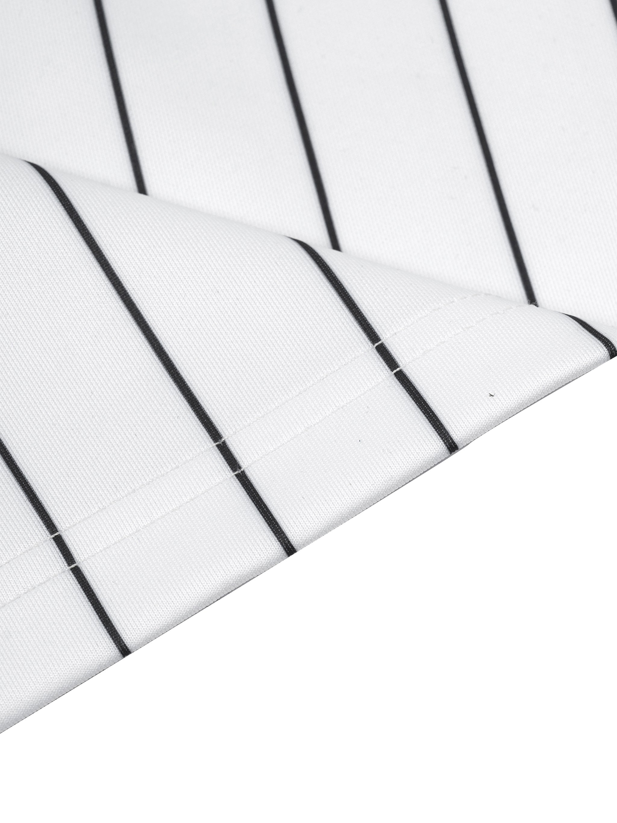 Unisex Striped Full-Zip Baseball Jersey