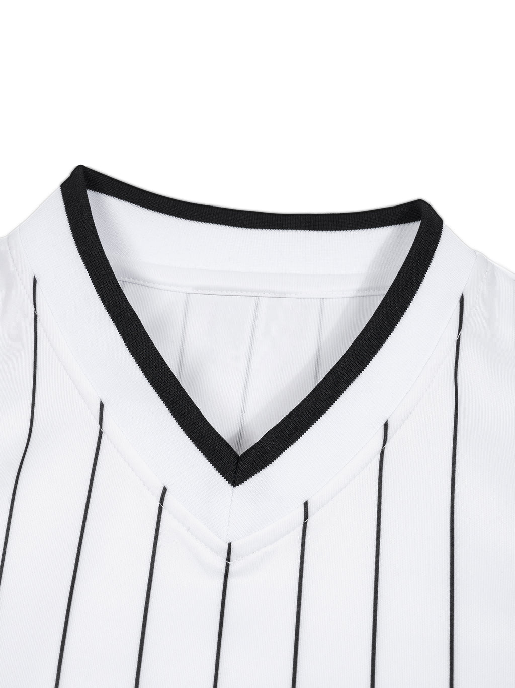 Unisex Striped Loose V-Neck T-Shirt