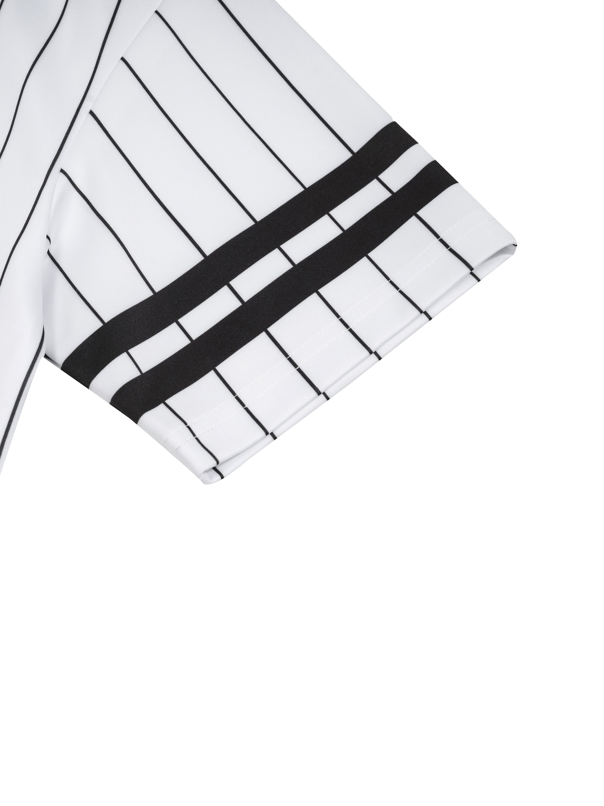 Unisex Striped Loose V-Neck T-Shirt