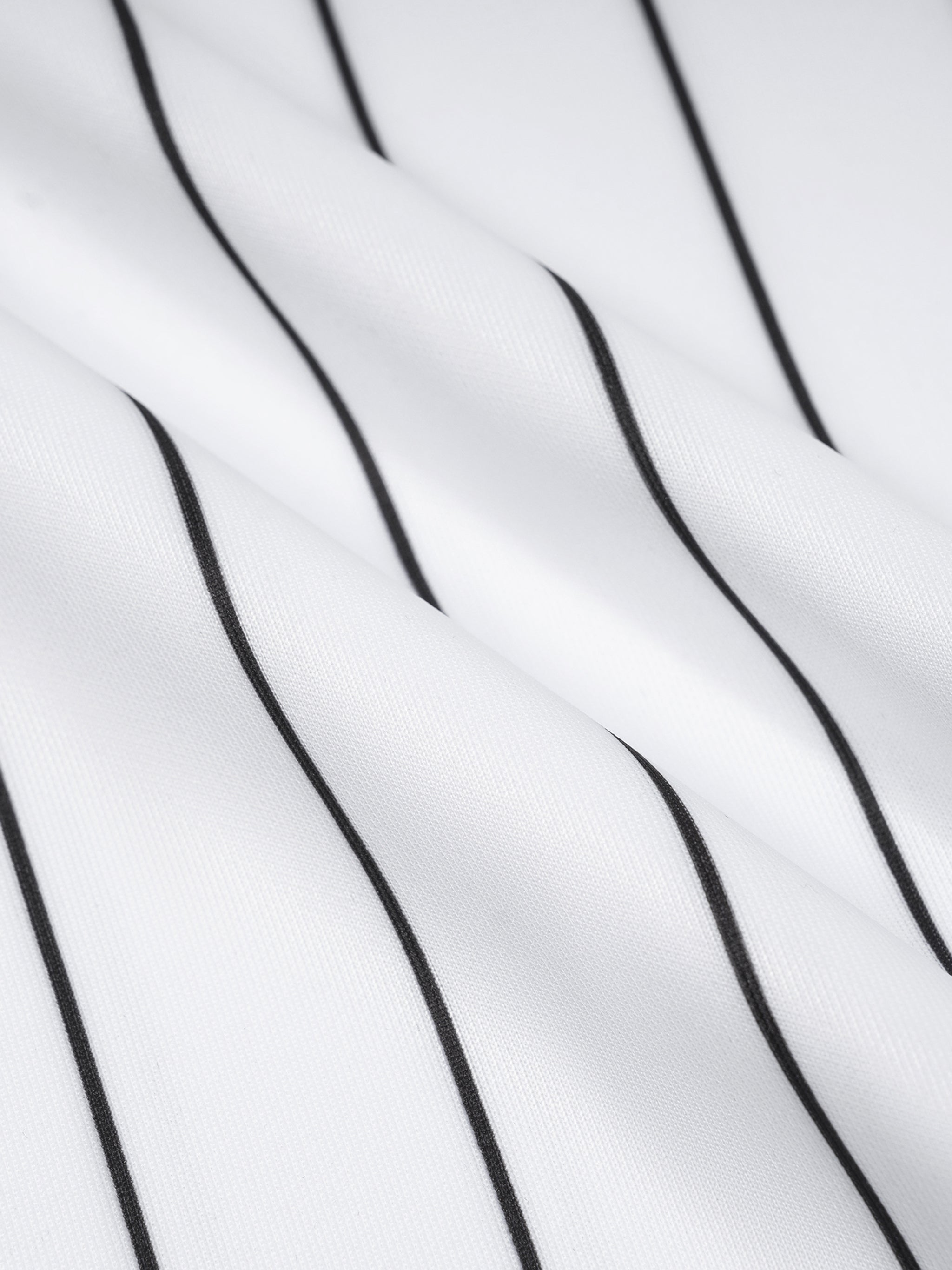 Unisex Striped Loose V-Neck T-Shirt