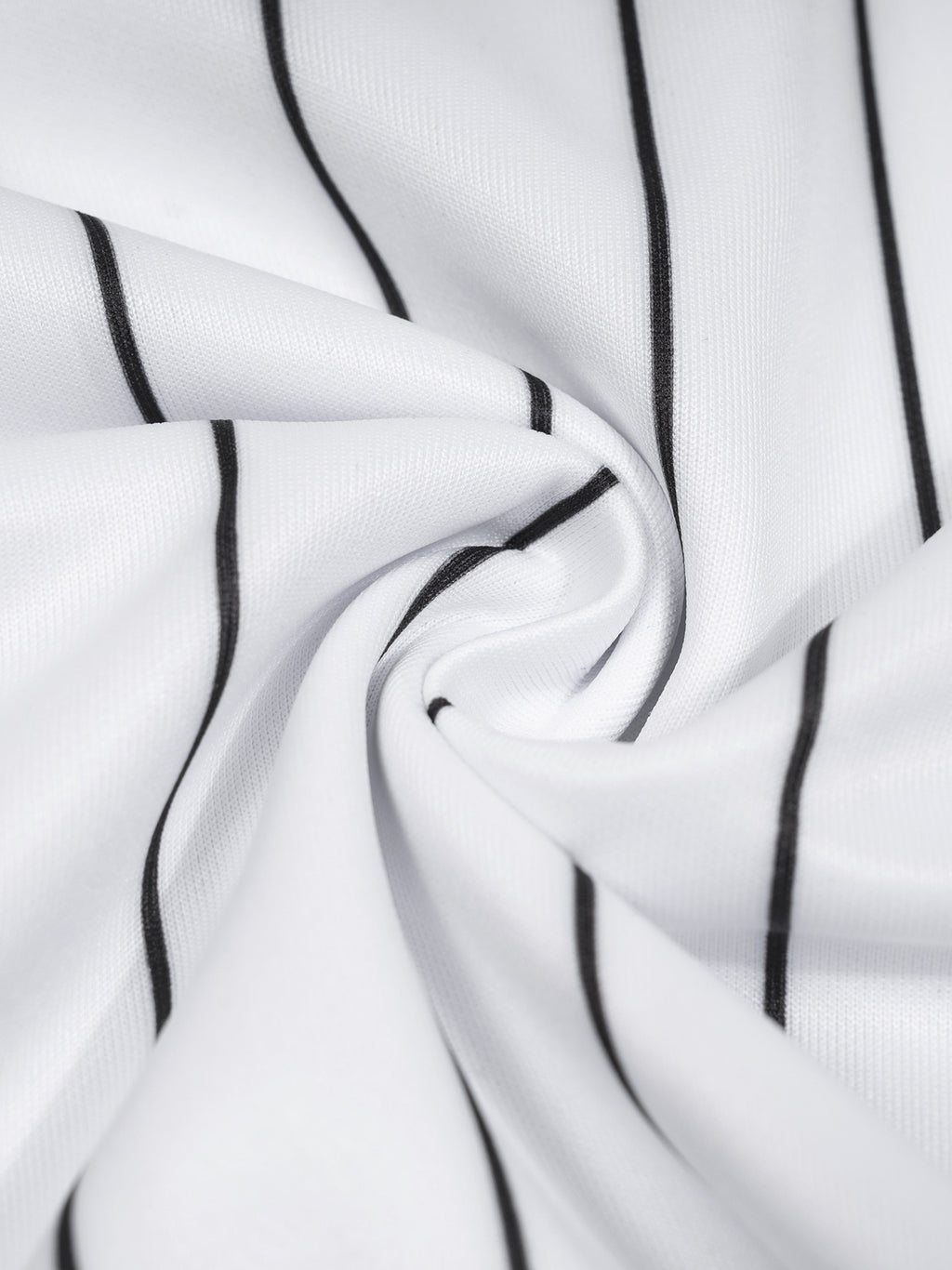 Unisex Striped Loose V-Neck T-Shirt