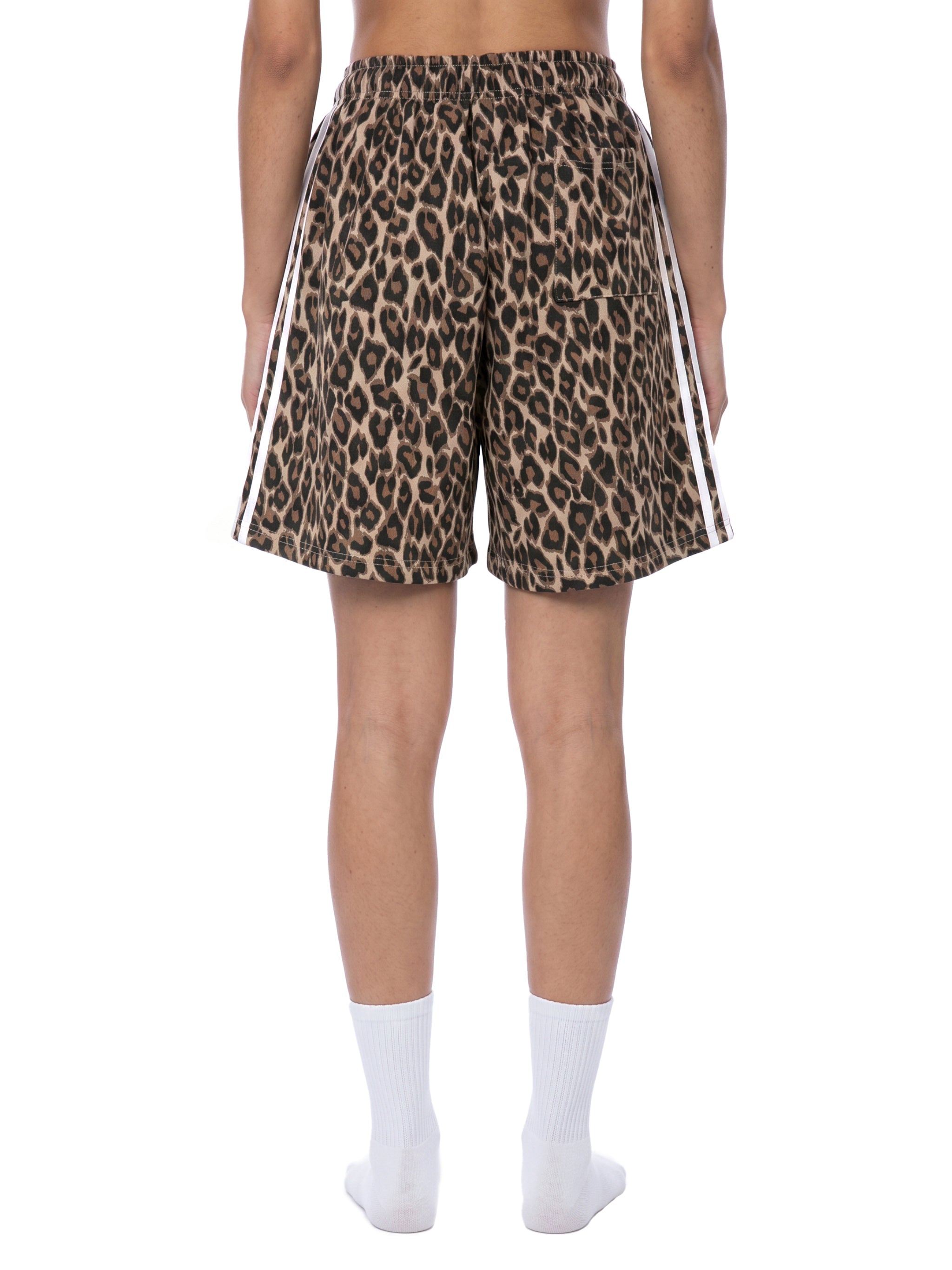 Unisex Heavyweight Leopard Drawstring Shorts